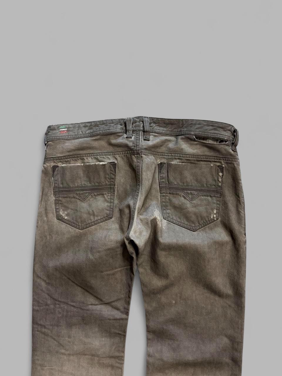 Y2K Grey Diesel Sadado “Distressed” Jeans - 36