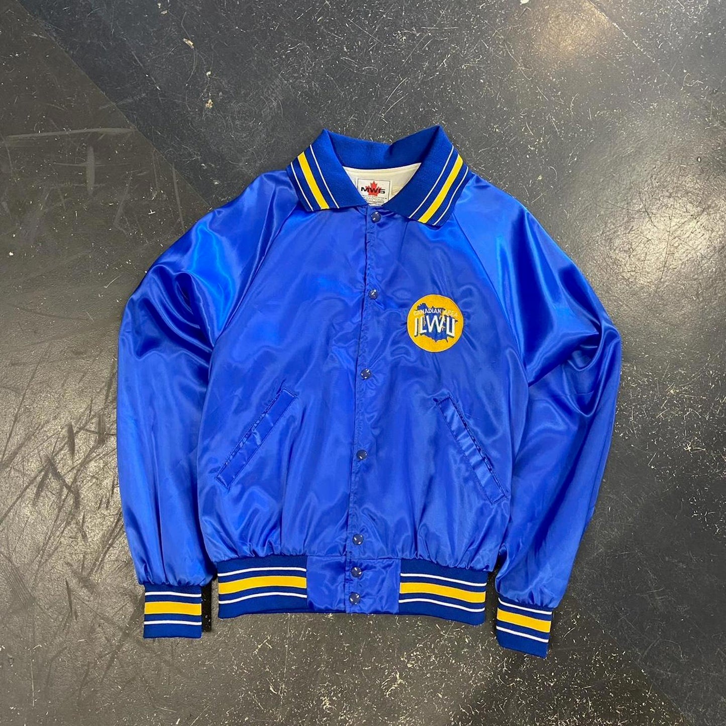 80s Blue Canadian ILWU Jacket - M