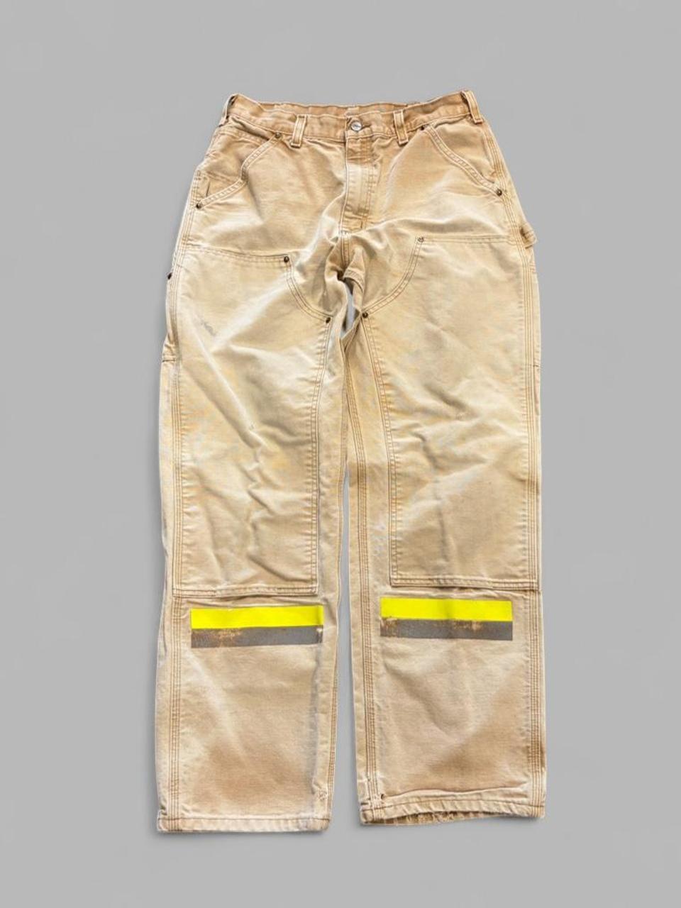 Vintage Faded Tan Hi- Vis Carhartt Double Knees - 32