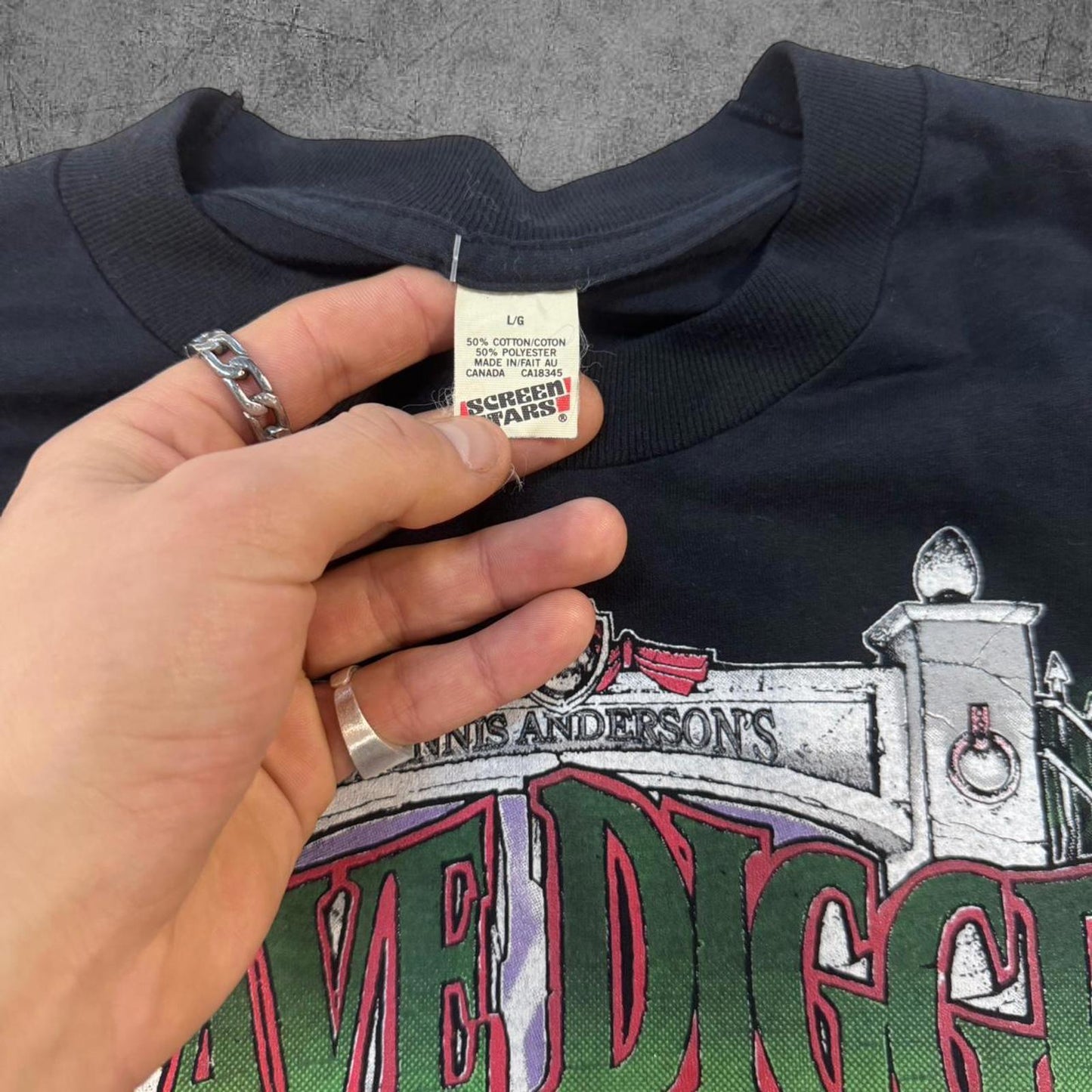 1995 Grave Digger Monster Truck Tour Tee - L