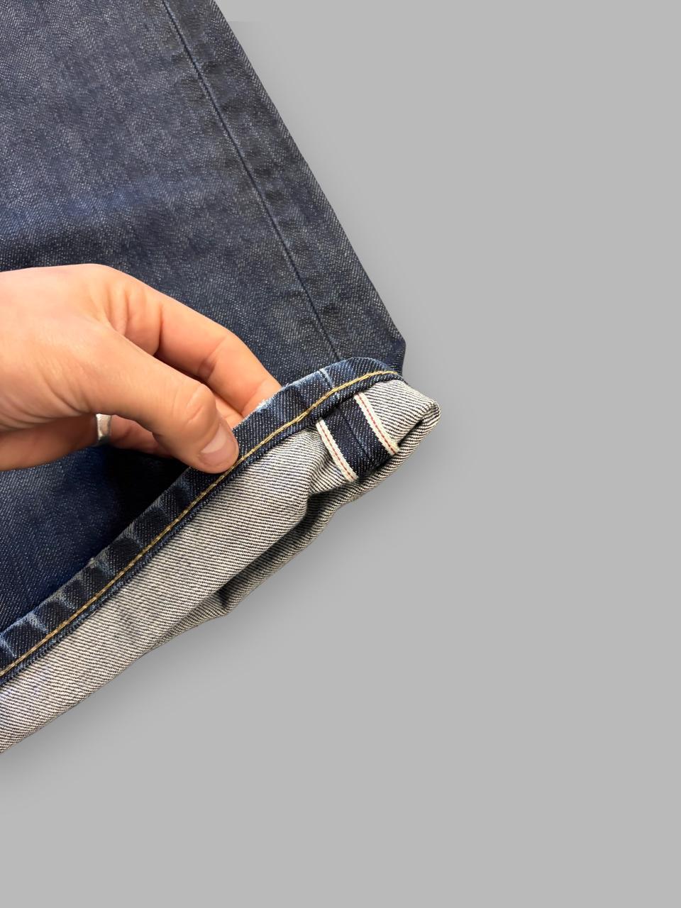 Y2K DH3 Loose Fit Raw Selvedge Denim - 36