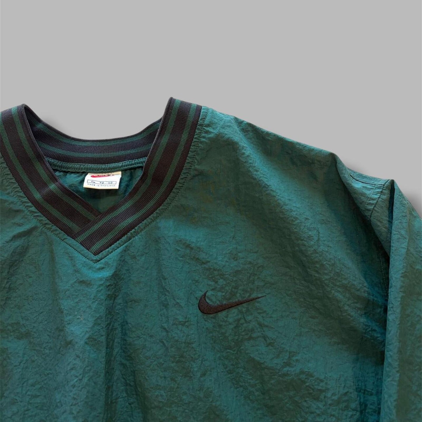 90s Green Nike Pull Over Windbreaker - XL