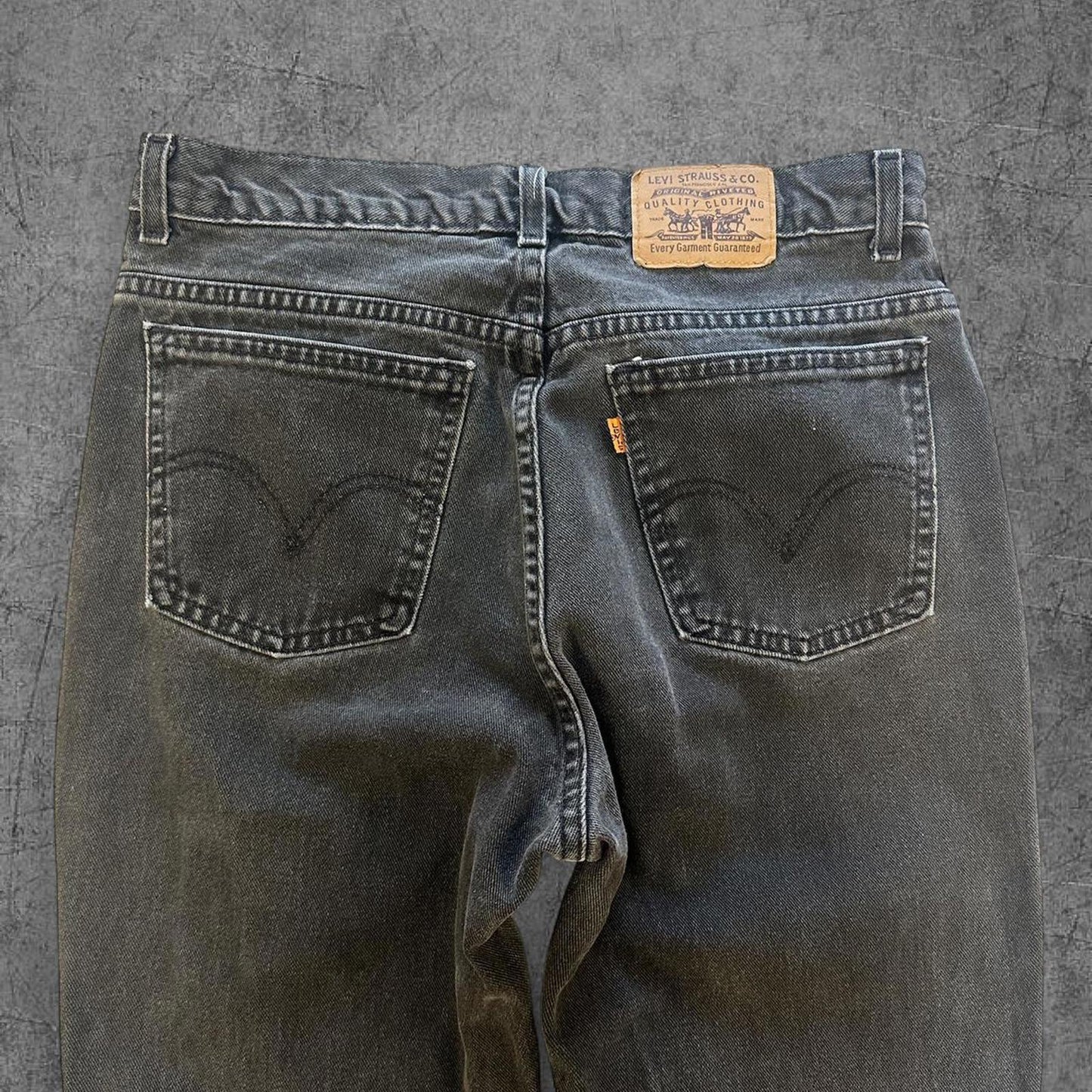Vintage 1999 Black Levi Orange Tabs - 31