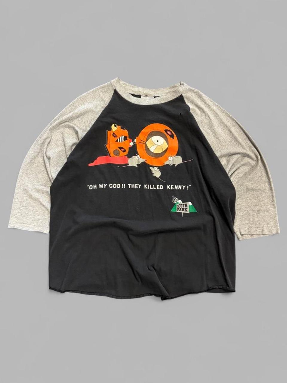 Vintage 90s South Park Kenny Baseball Tee - XL