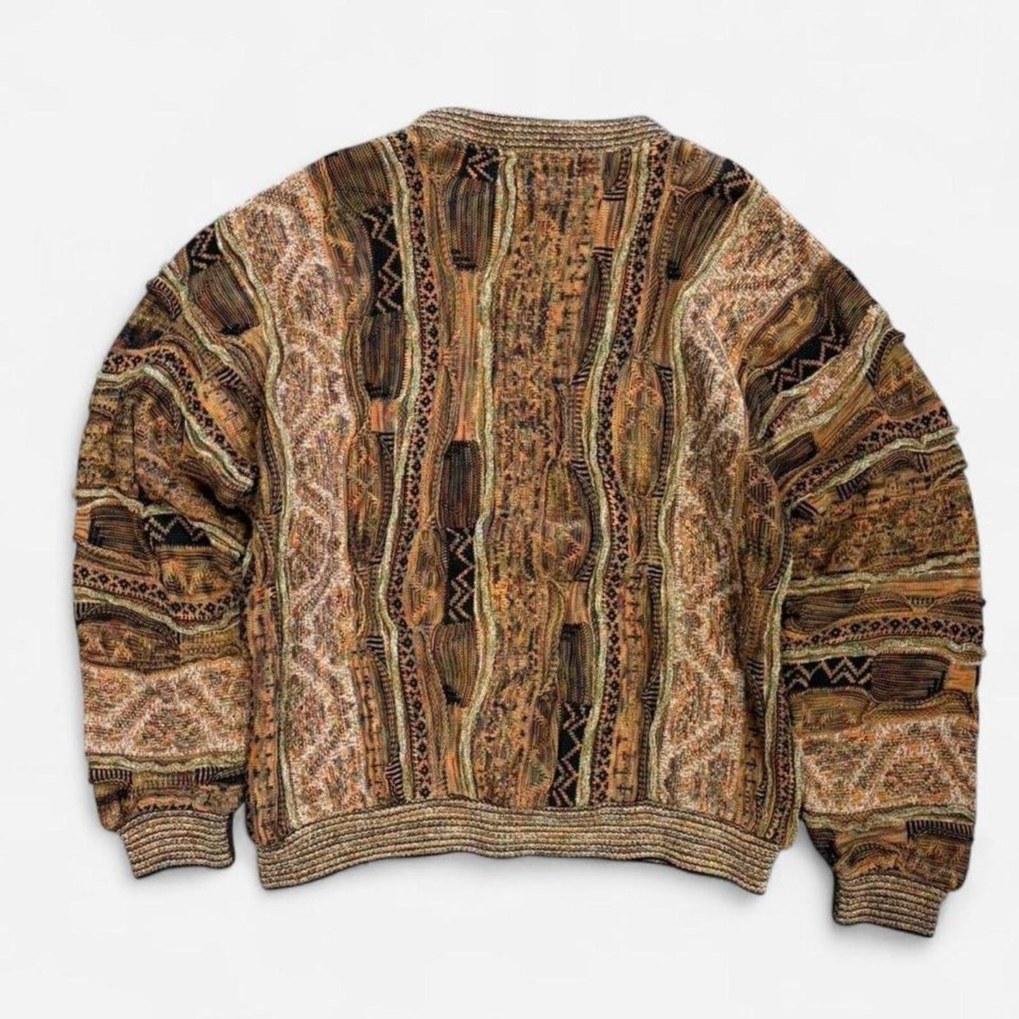 Vintage 90s Tundra Coogi Style Knit - L