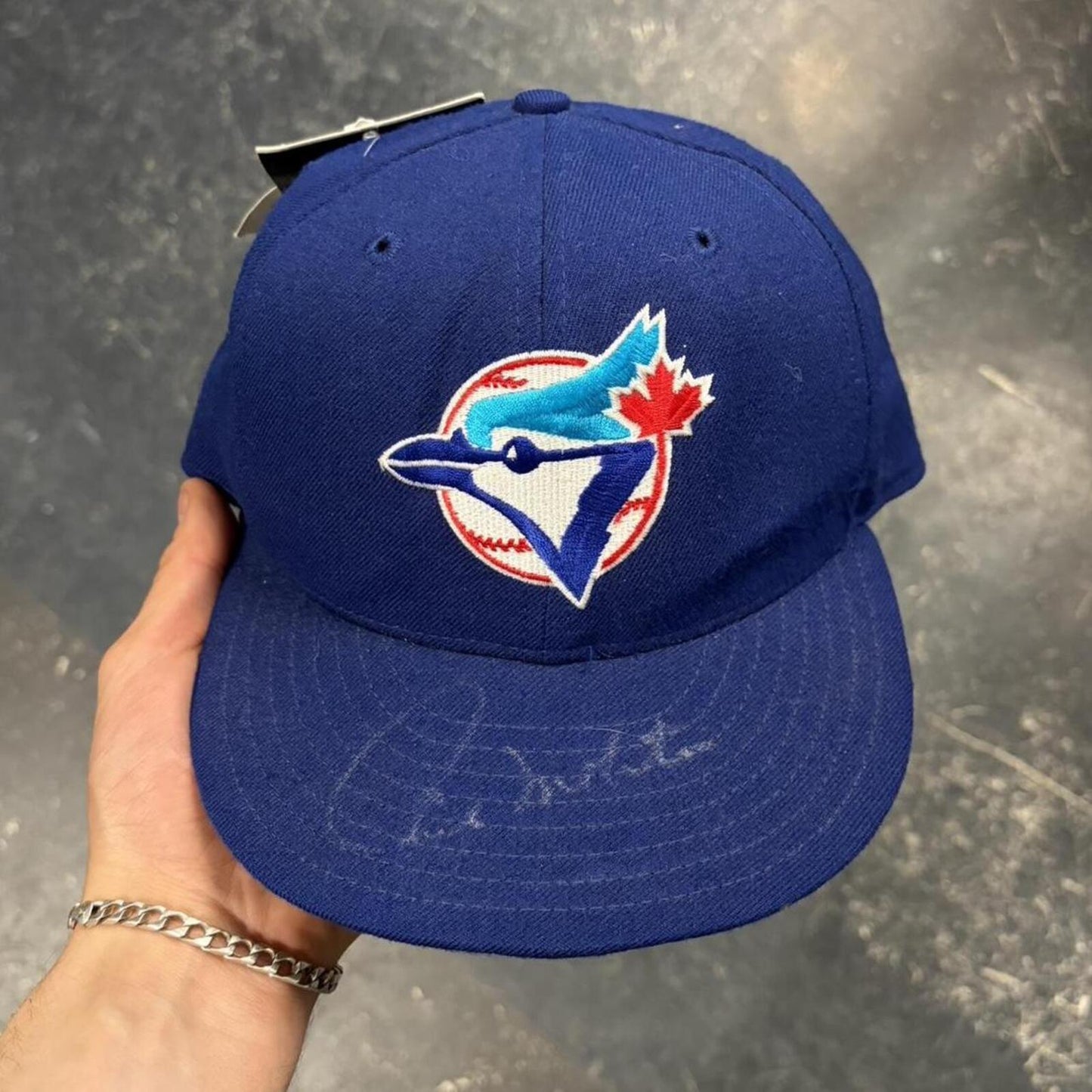 90s Deadstock Toronto Blue Jays Wool Autographed Fitted - 7