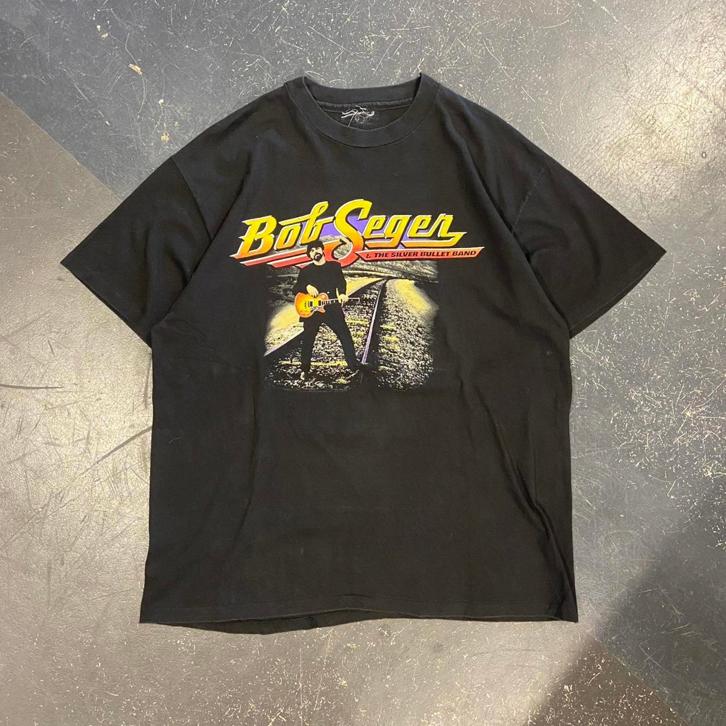 Vintage 1996 Bob Segaer Silver Bullet Band Tour Tee - L