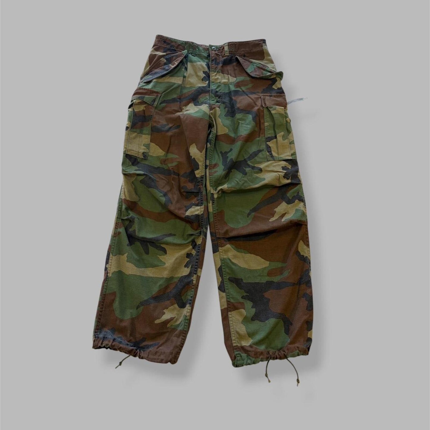 1970s Vietnam Era Camo Military Pants - 32
