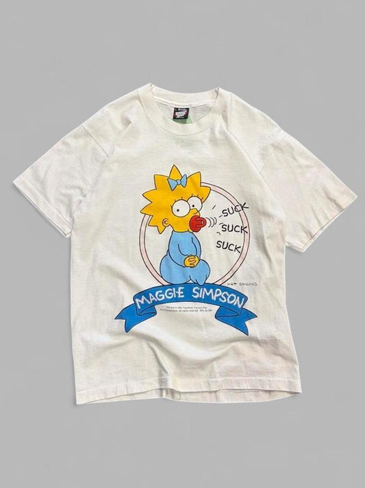 Vintage 1990 The Simpsons Maggie Tee - L