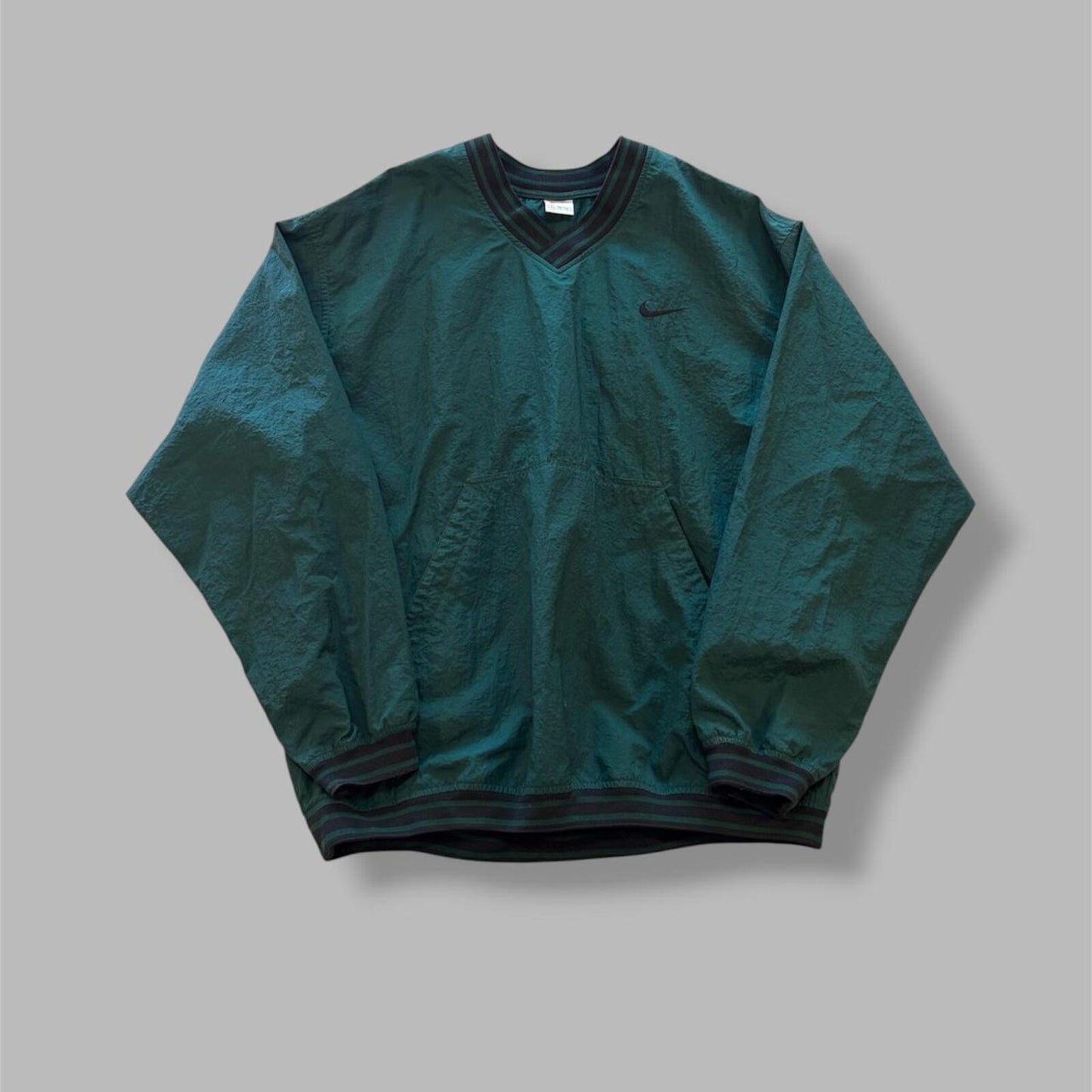90s Green Nike Pull Over Windbreaker - XL