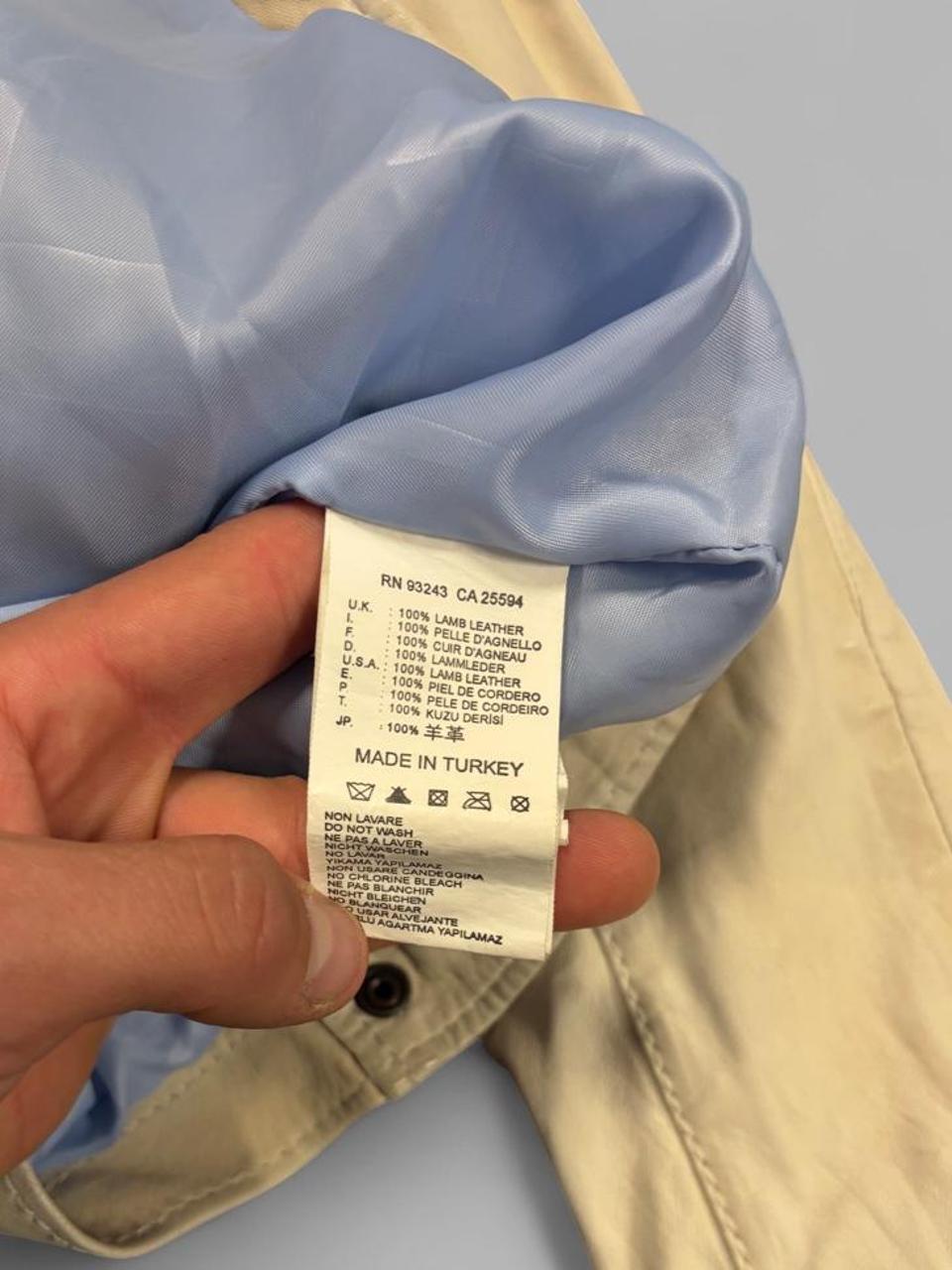 Y2K Cream Diesel Lamb Leather Biker Jacket - XL