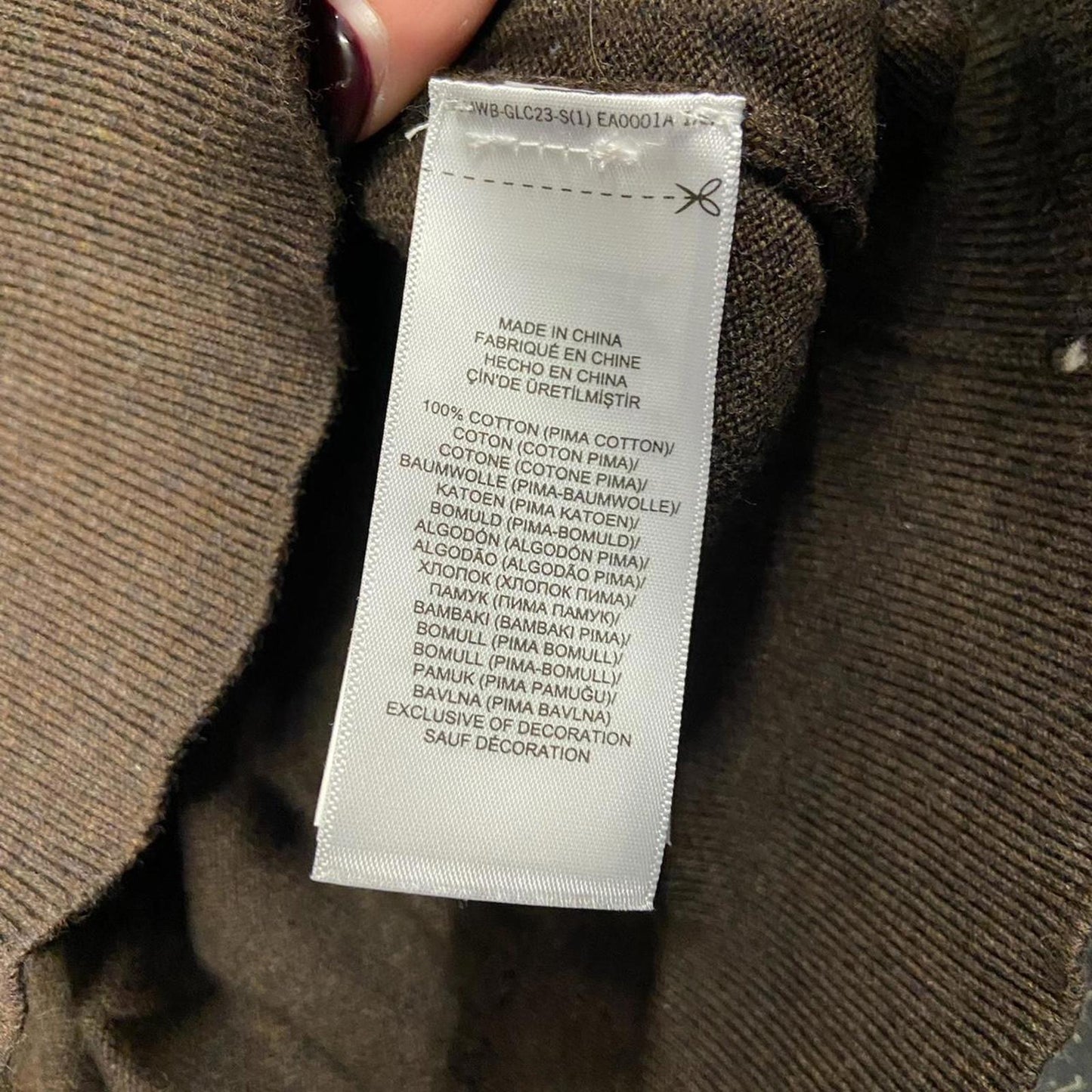 Polo Ralph Lauren Brown V Neck - L