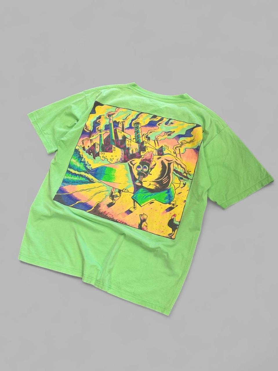 90s Ocean Pacific Dystopian Surf Tee - XL