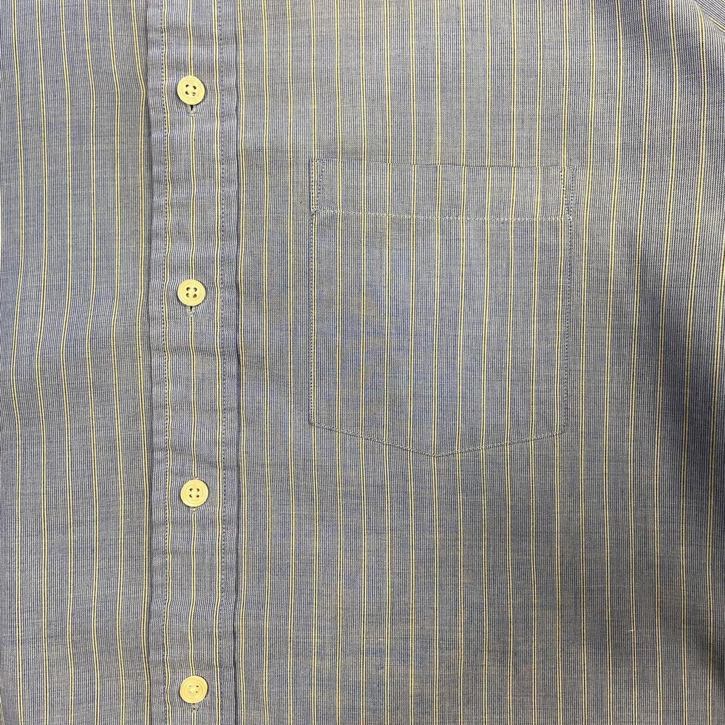 Vintage Cropped Kent Blue Striped Long Sleeve- L