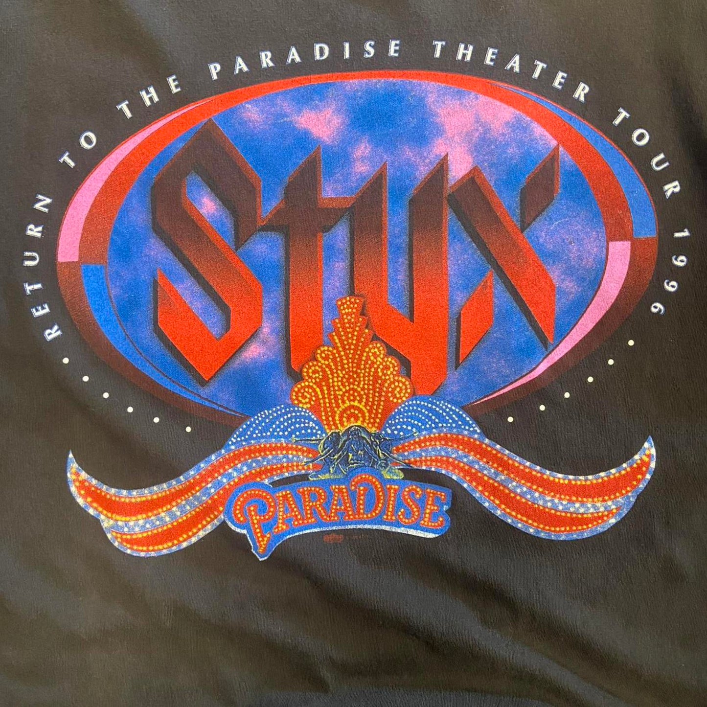 Vintage 1996 Styx Paradise Theatre Tour Tee- XL