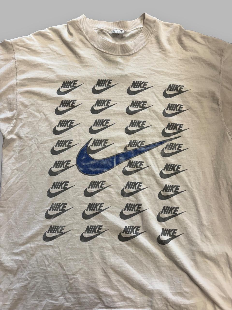 Vintage Nike Logo Repeat Bootleg Tee - XL
