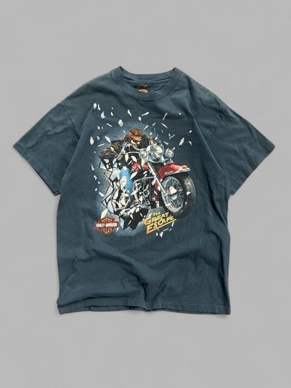 1995 Harley Davidson The Great Escape New York Tee - L