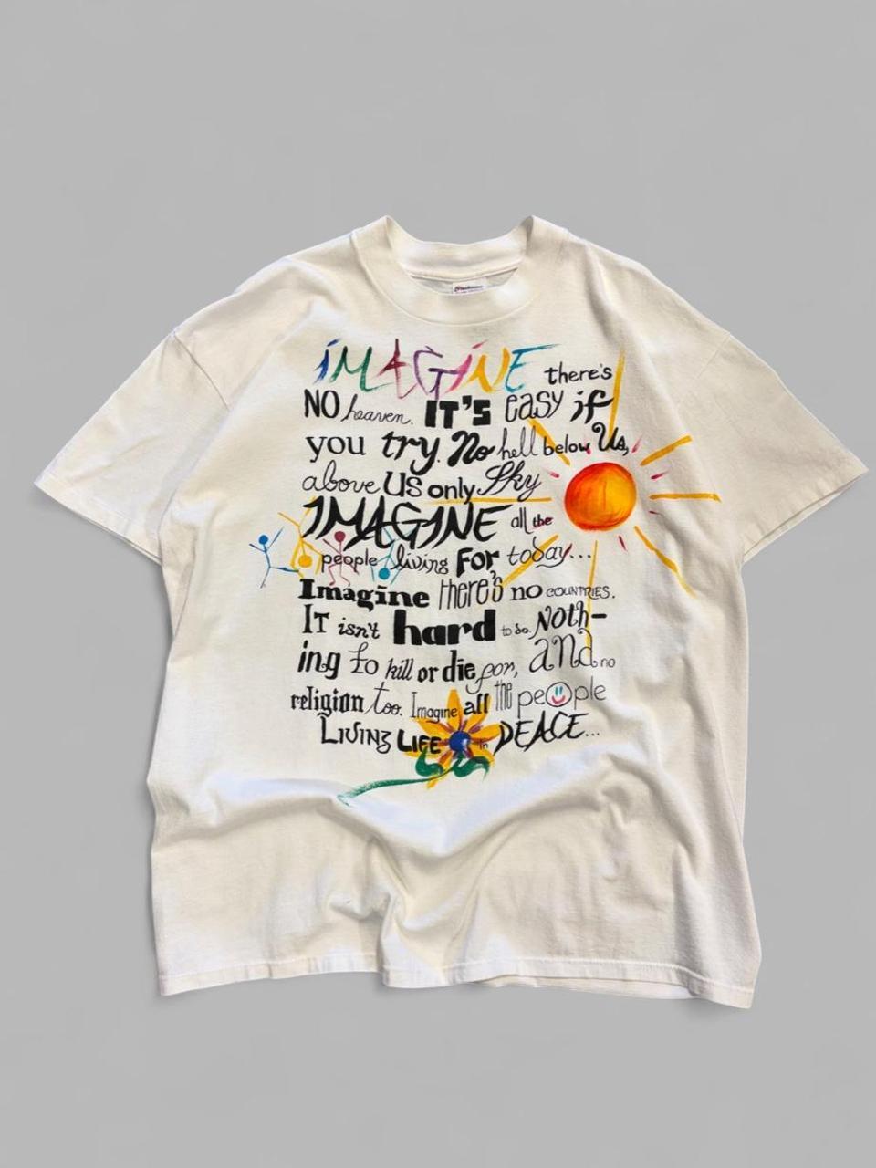 90s John Lennon Art Tee - XL