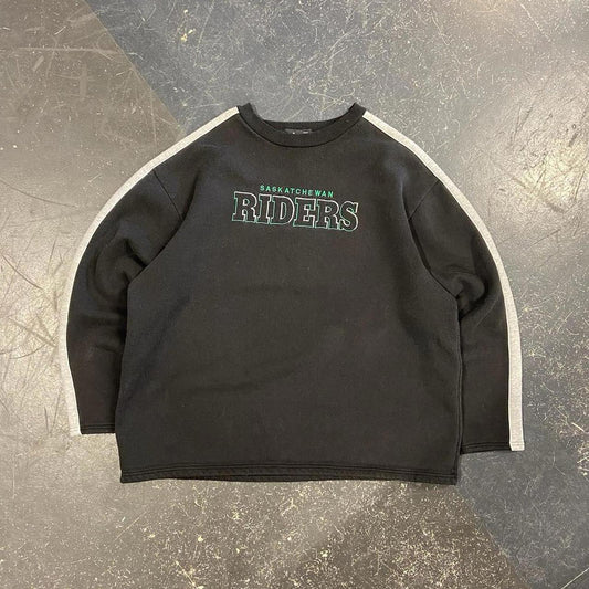 90s Saskatchewan Riders CFL Crewneck - XL