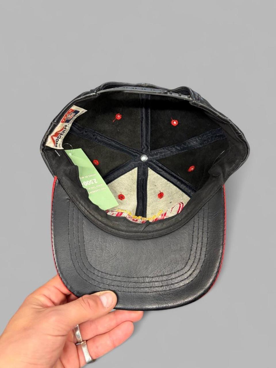 Vintage 90s Kansas City Chiefs NFL Leather Hat