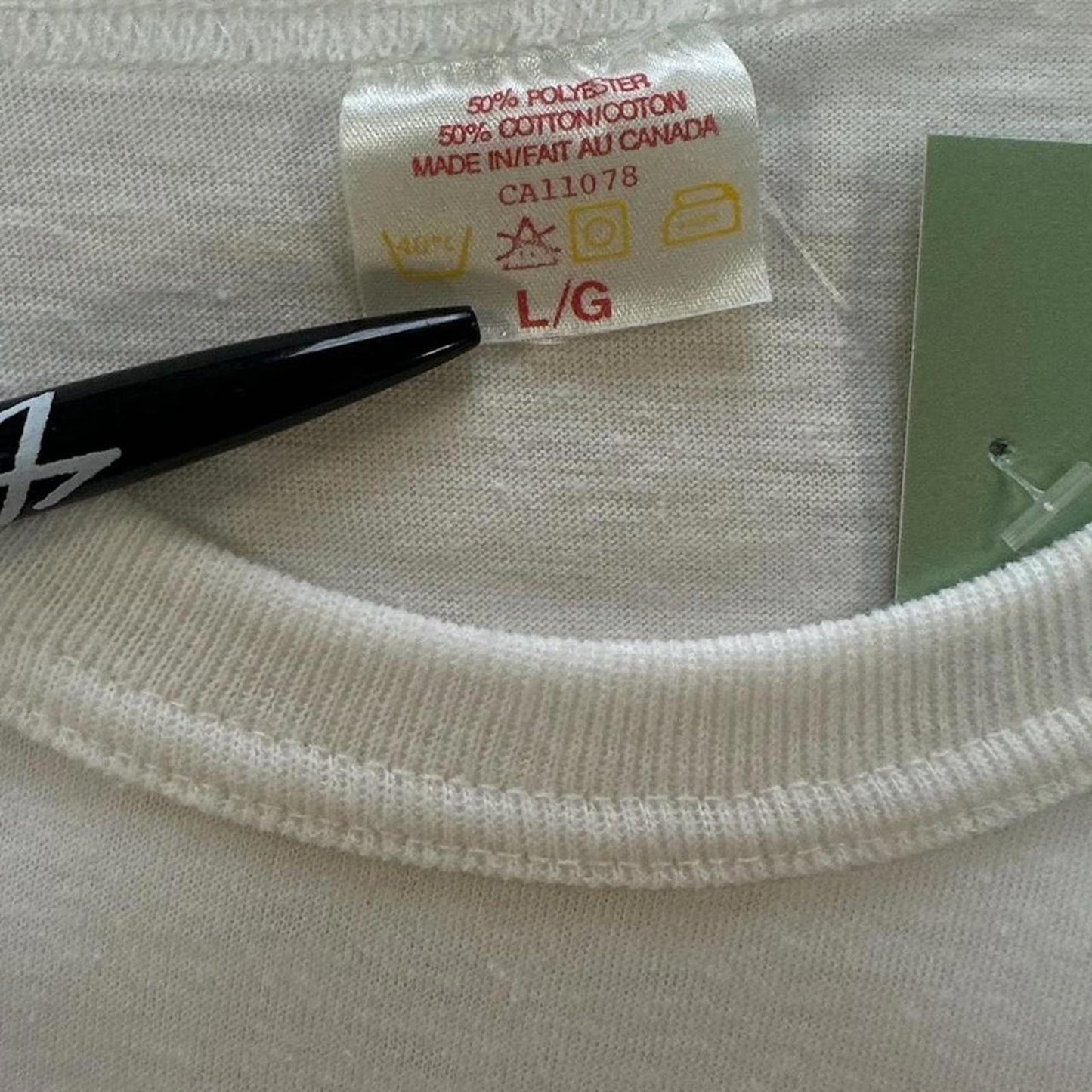 Fruit of the Loom Men's White Tshirt - L