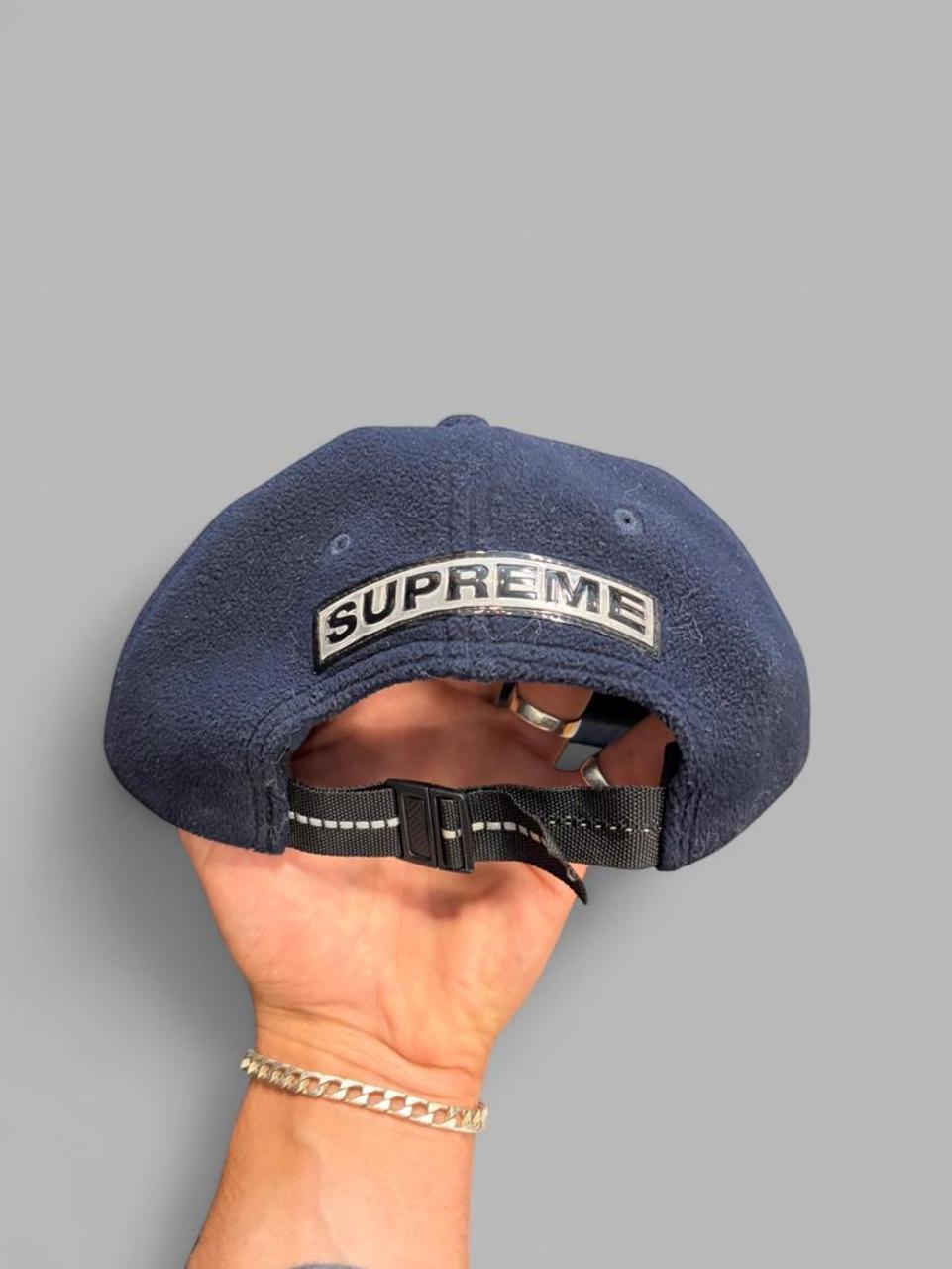 Supreme Dark Navy FW/16 Polar Tec Fleece 6 Panel Hat