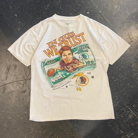1996 Gus Frerotte ‘He’s On The Money’ Reskins NFL Tee - XL