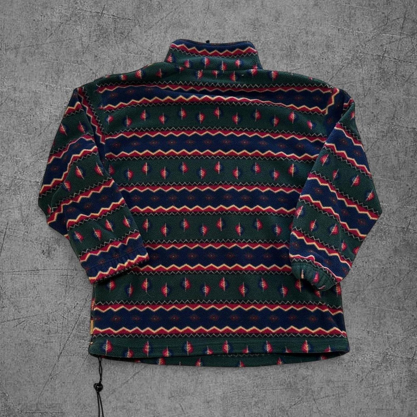 90s Cherokee Abstract Quarter Zip Fleece - M