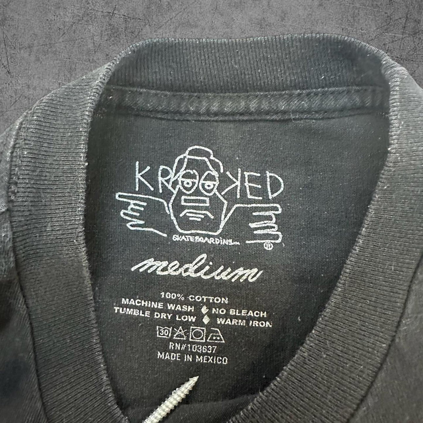 Y2K Krooked Skateboarding Tee - M