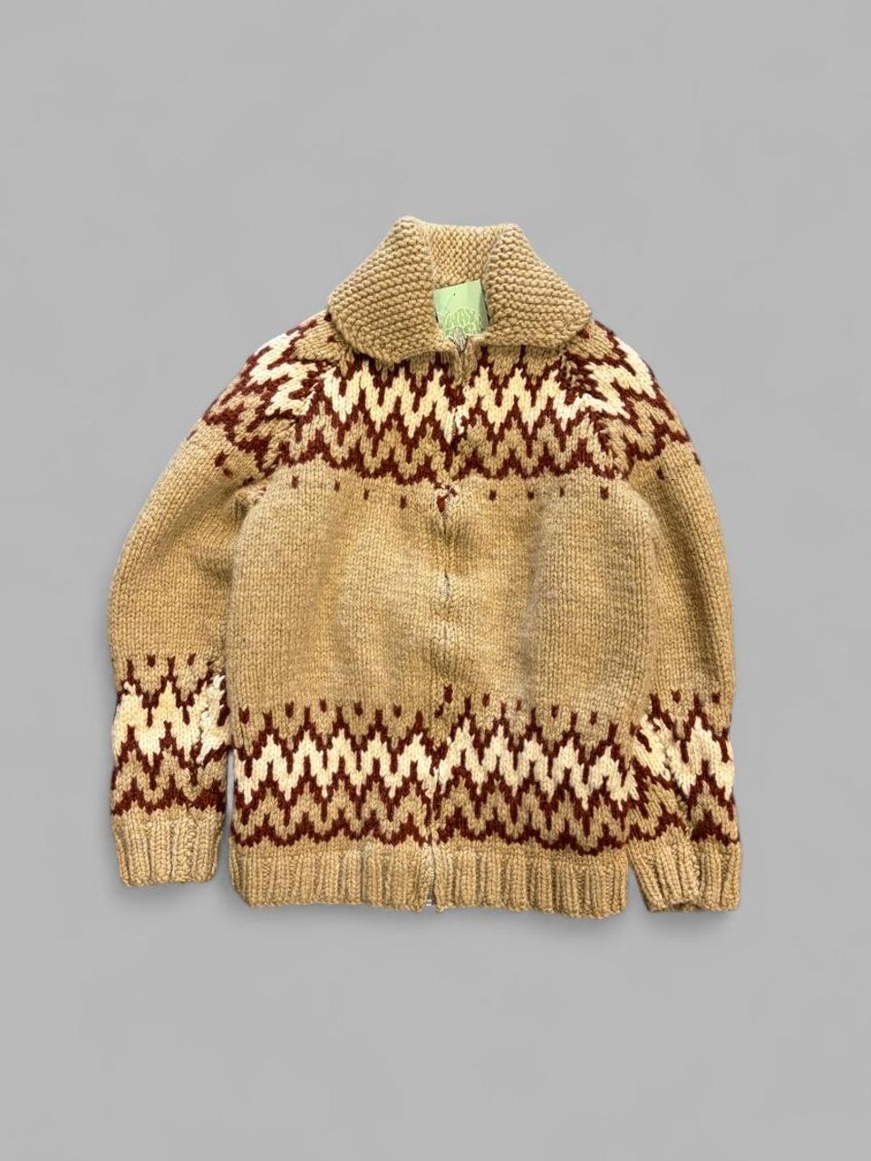1970s Cowichan Wool Knit - M