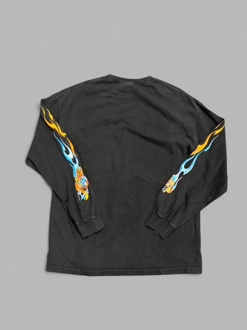 Vintage Flames Biker Long Sleeve - XL