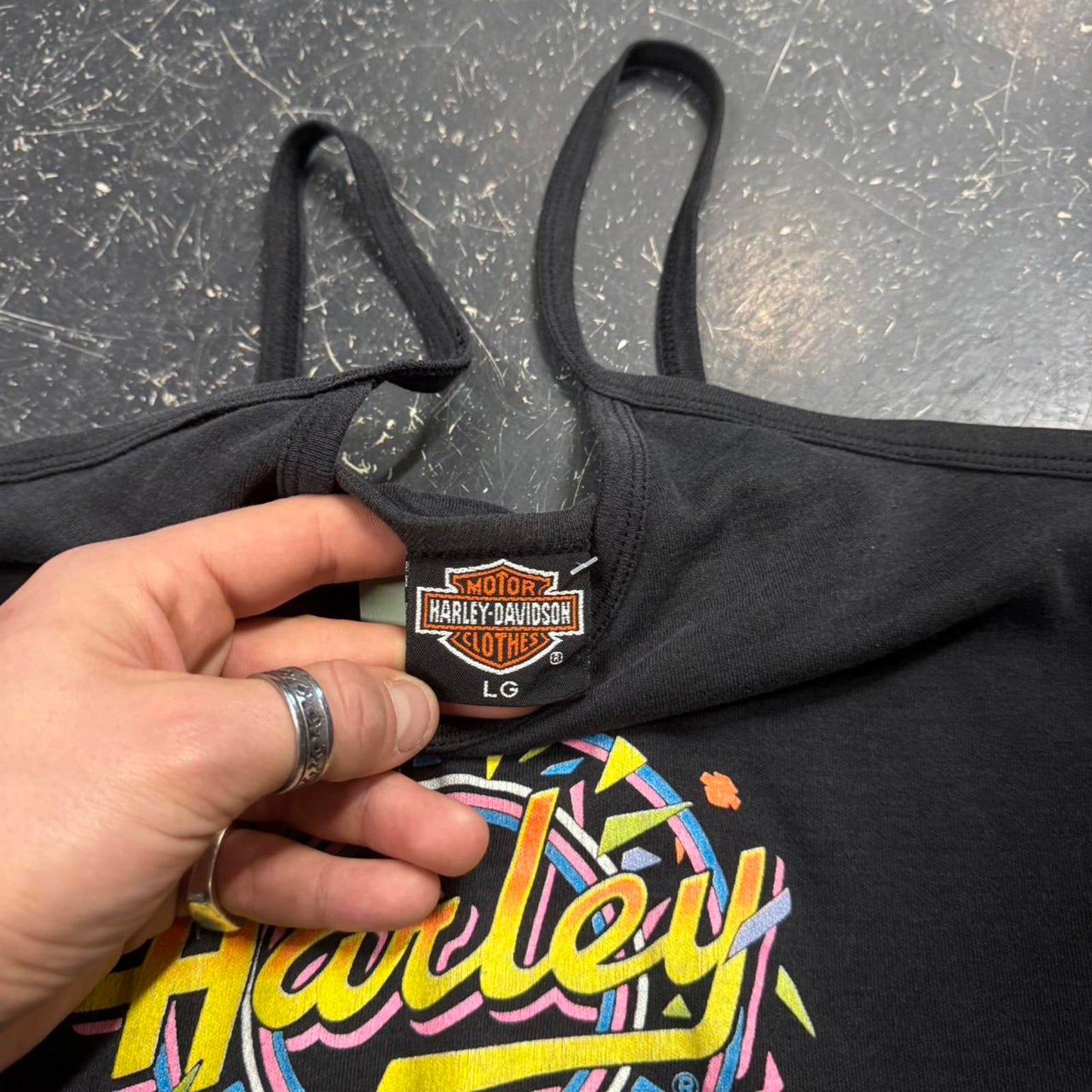 1980s Harley Davidson Women’s Tank Top - L