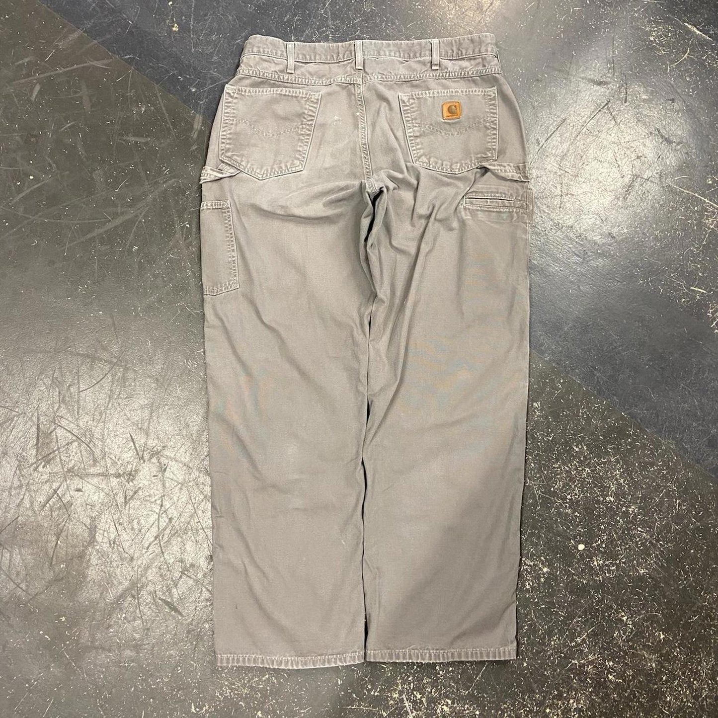 Grey Carhartt Loose Fit Work Pants - 38