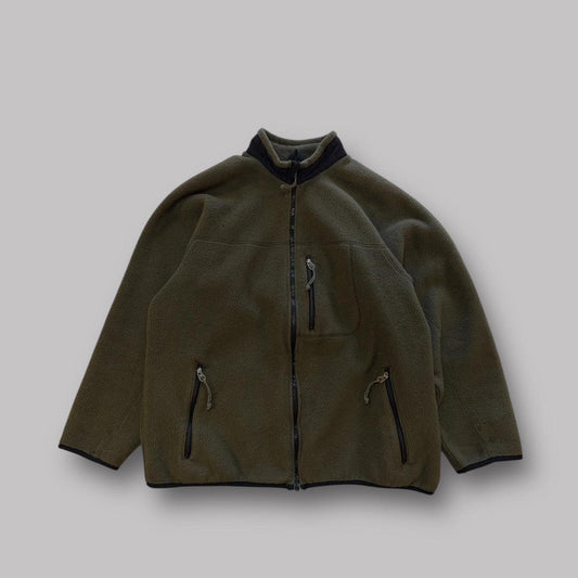Vintage MEC olive Zip up fleece.- M