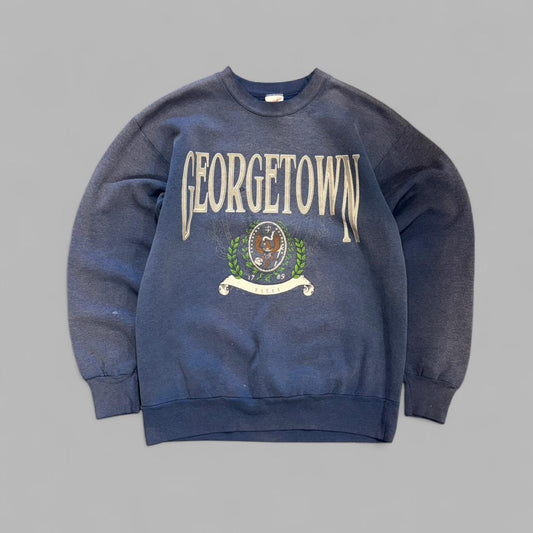 Vintage 90s Georgetown University Crewneck - L