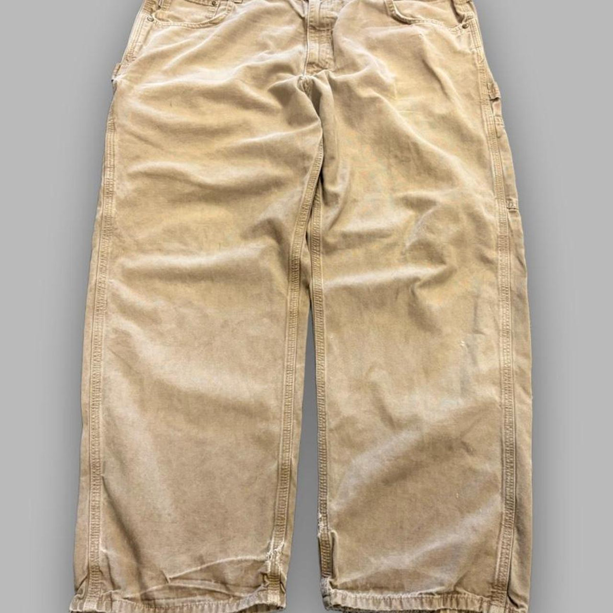 Khaki Loose Fit Carhartt Carpenter Pants - 40