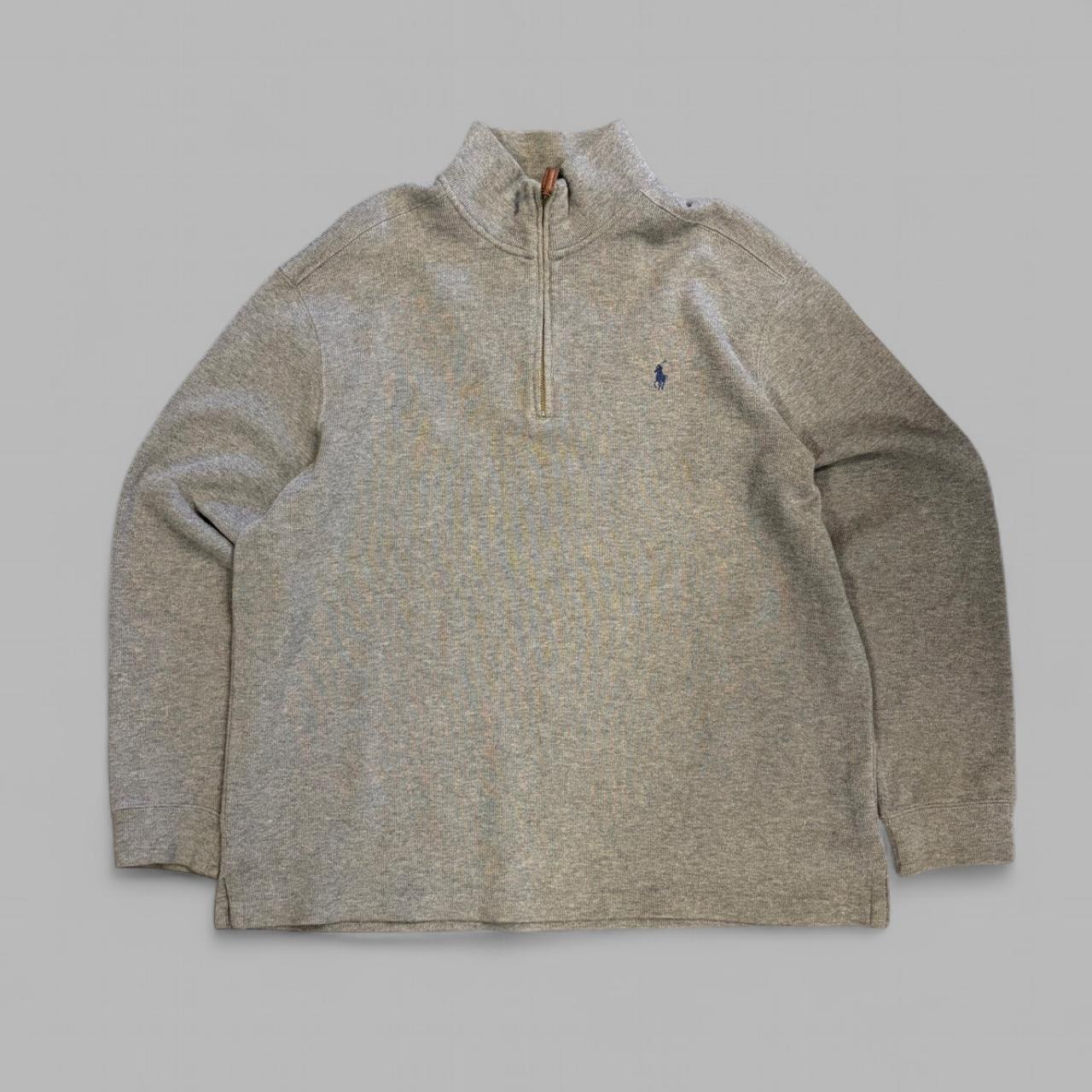 Vintage Grey Polo Ralph Lauren 1/4 Zip - XL