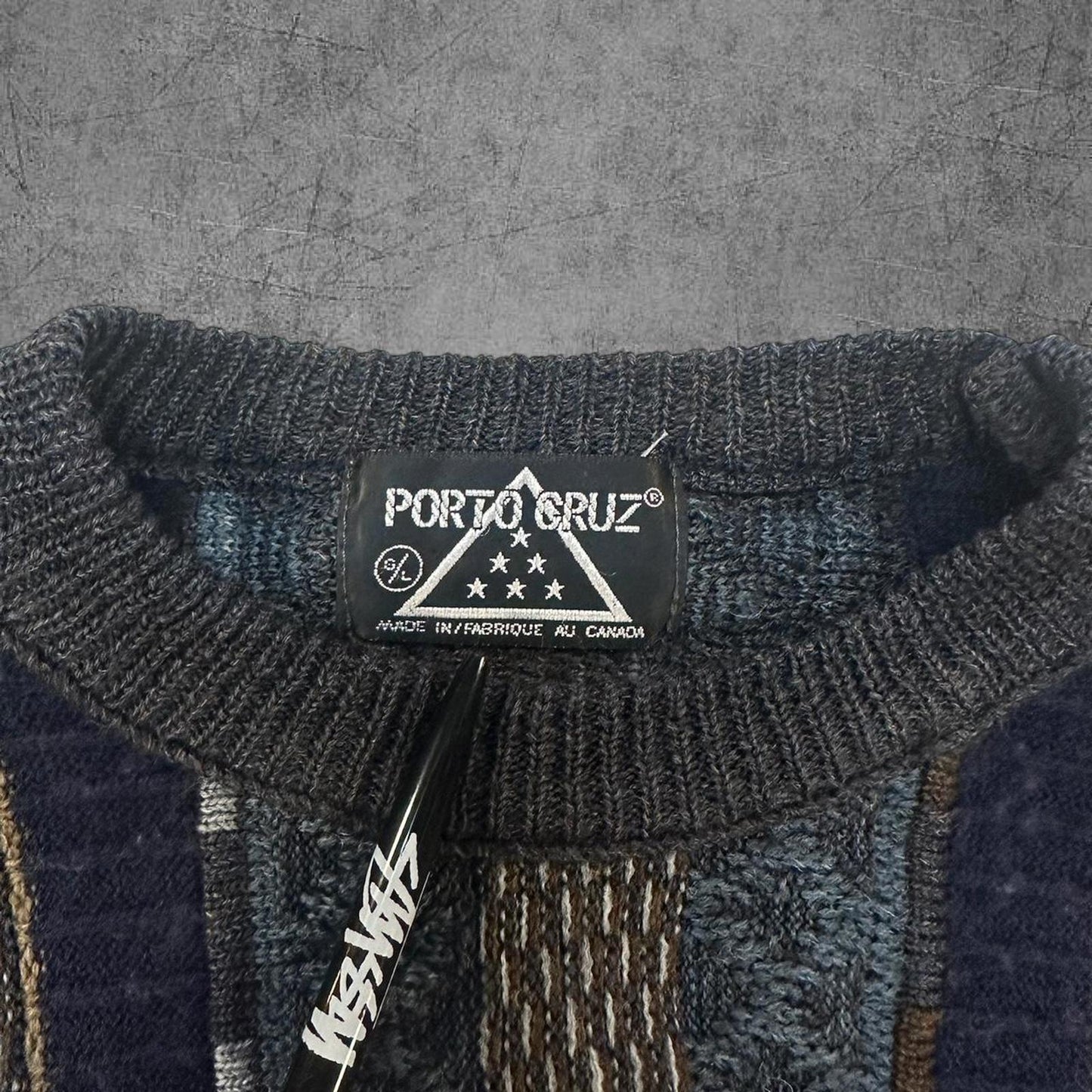 Vintage 90s Porto Cruz 3D Style Knit - L