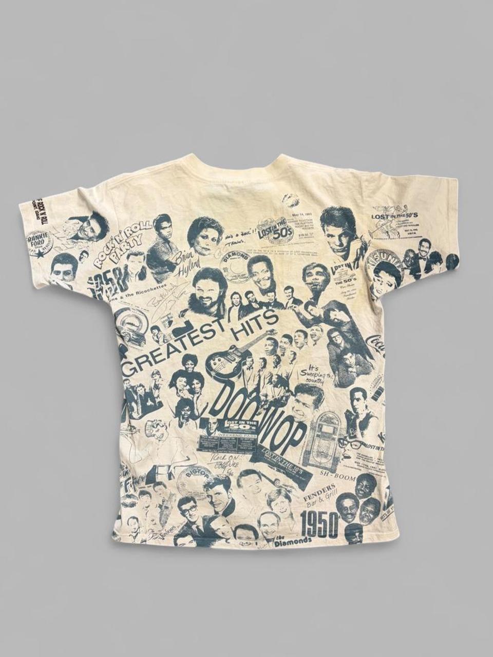 Vintage 90s Rock History AOP Tee - L