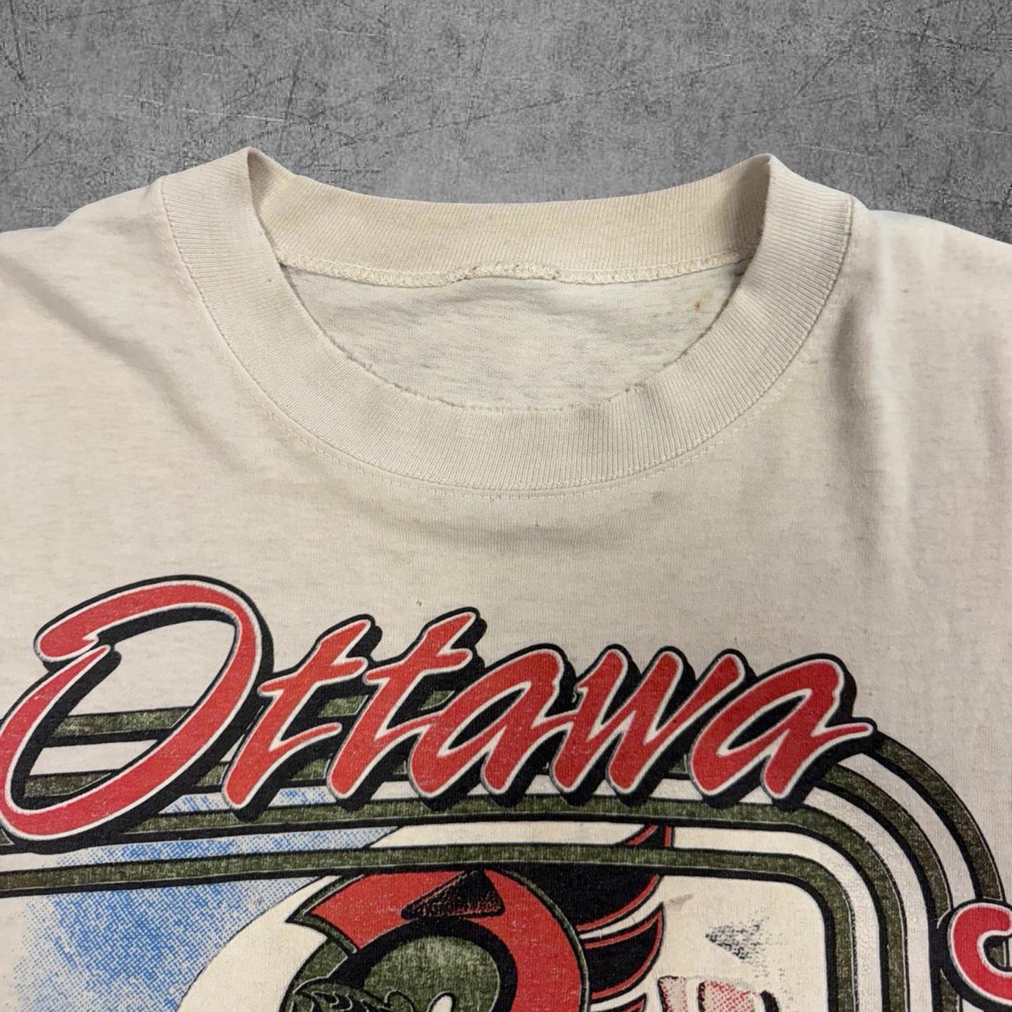 Vintage 1992 Ottawa Senators Bulliton AOP NHL Tee - XL