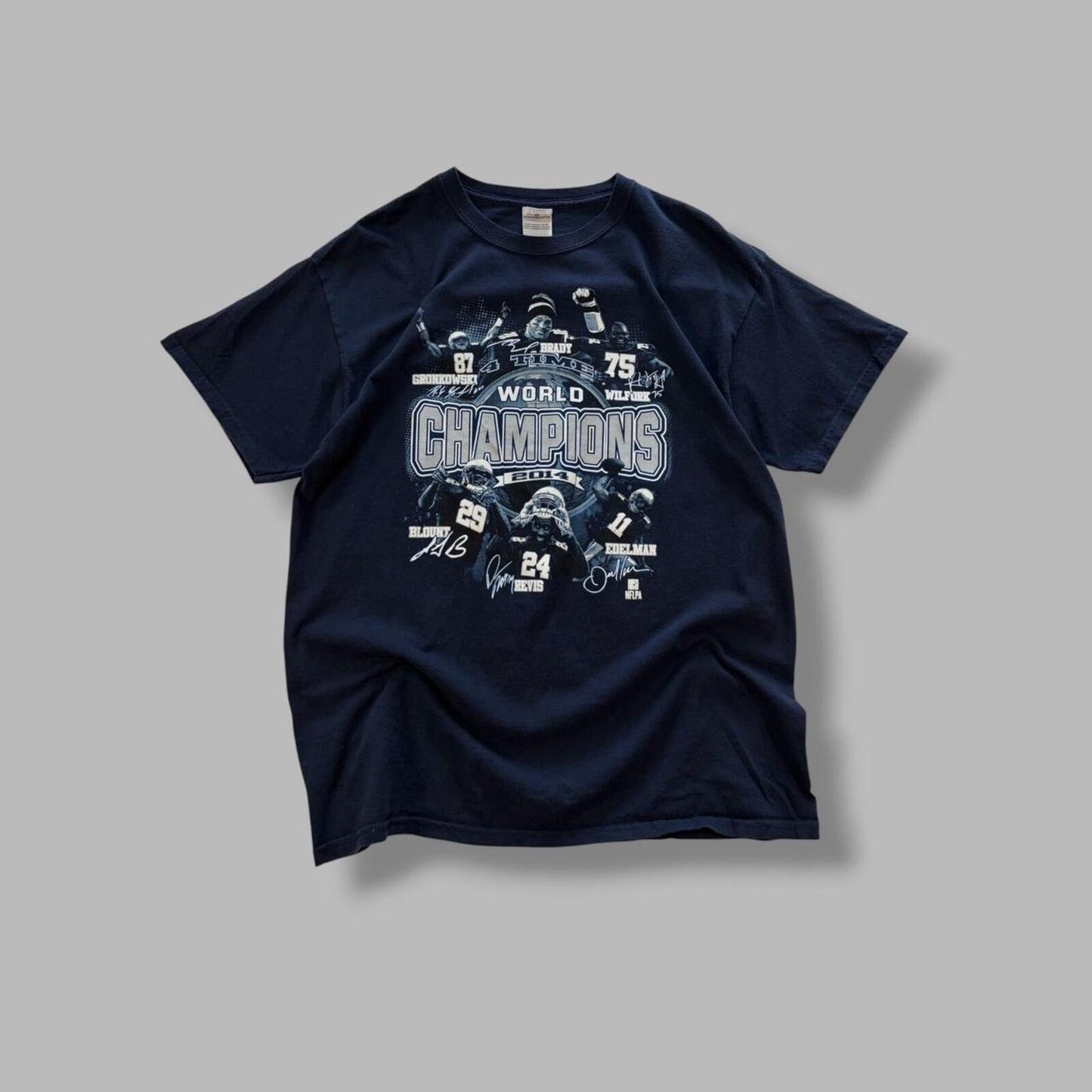 2014 New England Patriots Tom Brady Super Bowl Tee - L