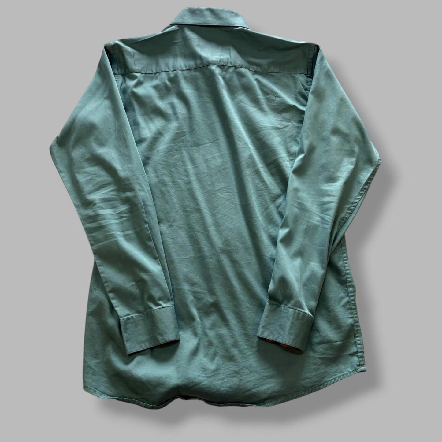 Slate Green Burberry Button Up - L