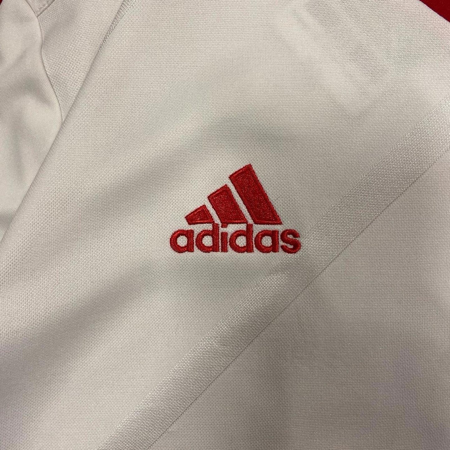 Vintage Red Adidas Football Soccer Jersey #6 - L