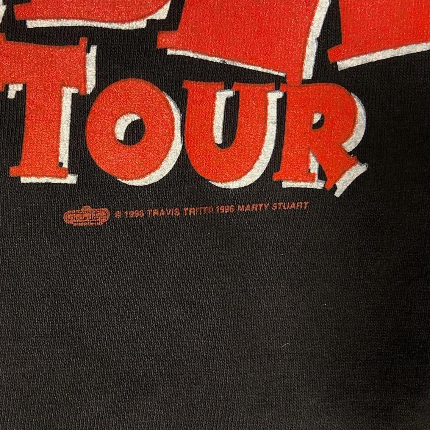 1996 Travis Tritt / Marty Stuart Double Trouble Tour Tee - XL