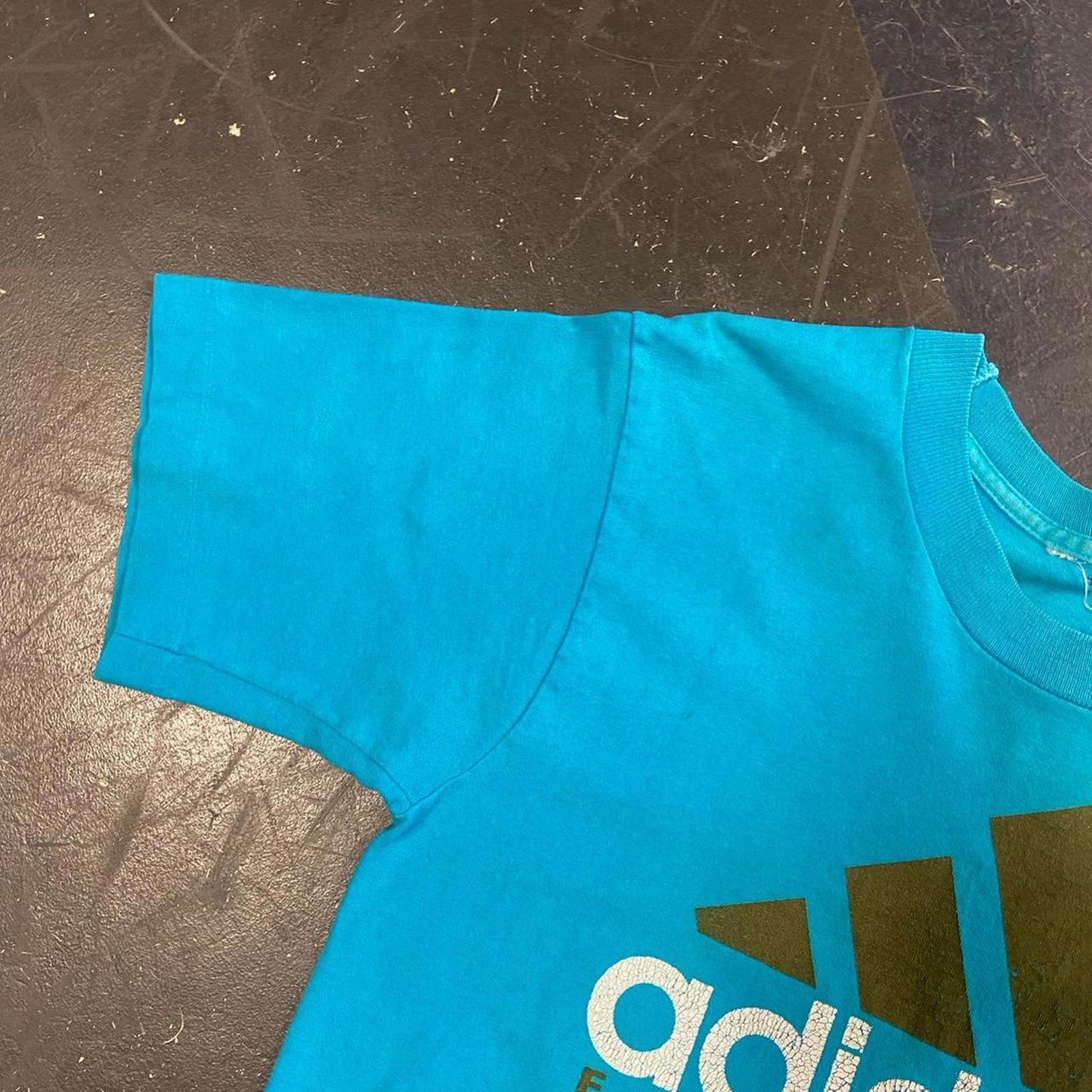 Vintage 90s Blue Adidas Tee - M