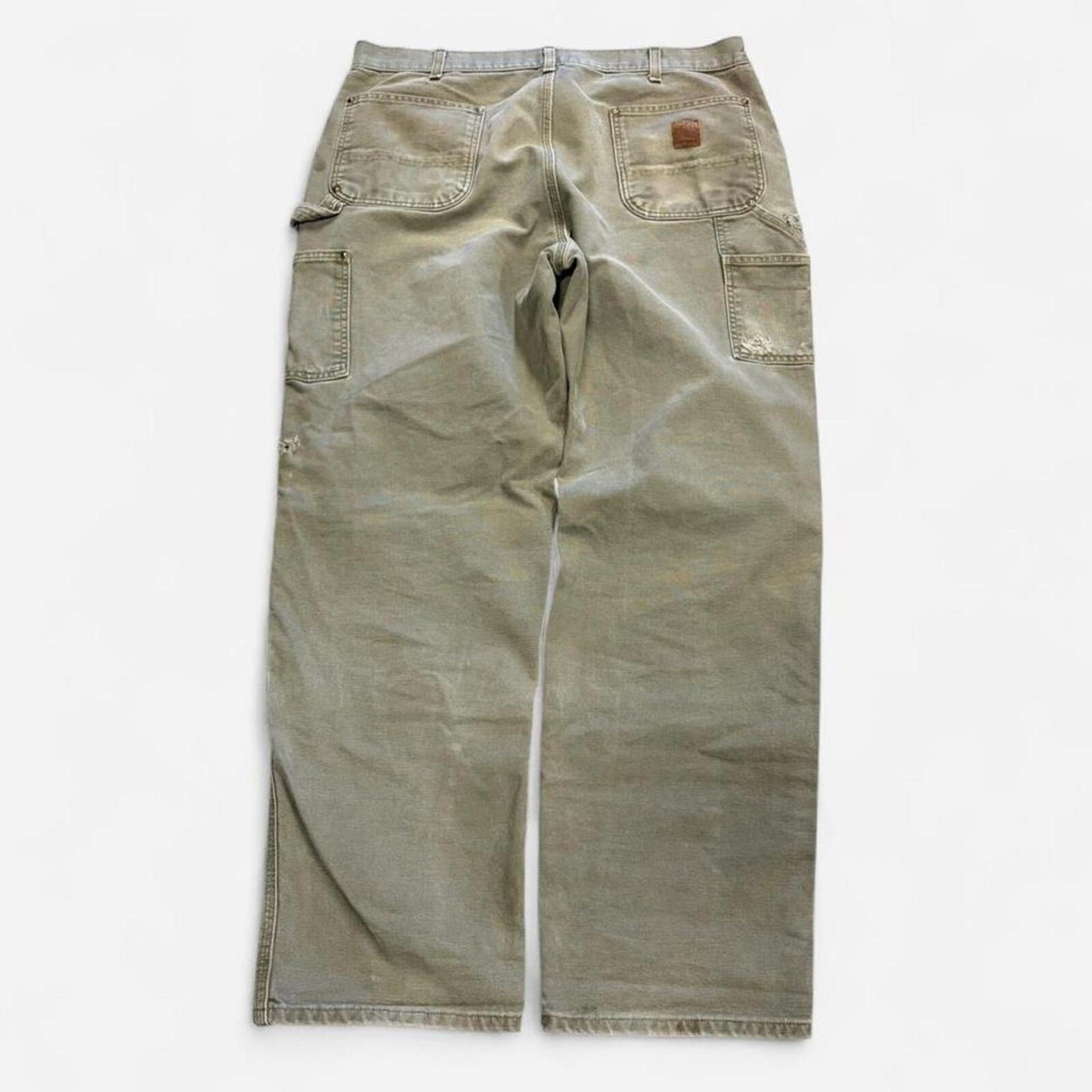 Olive Faded Carhartt Double Knees - 38