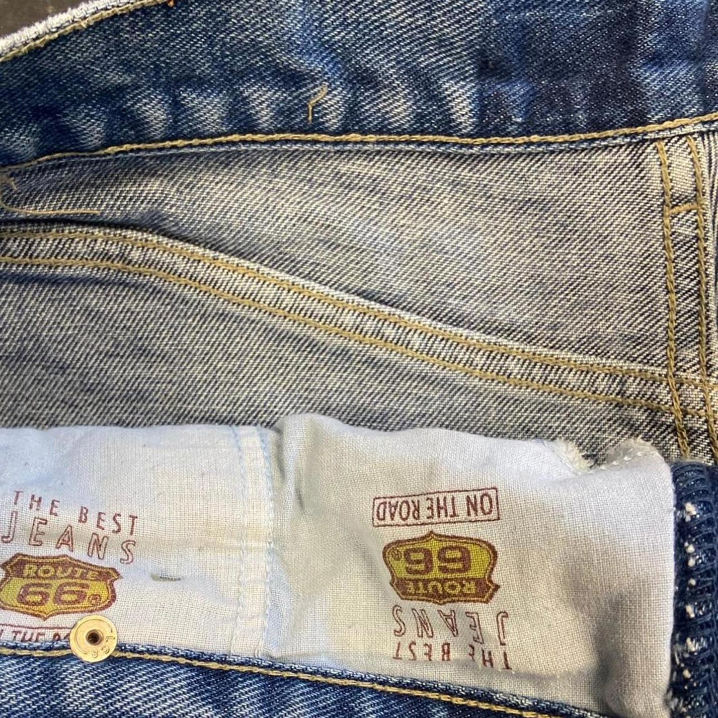 Vintage Route 66 Jorts - 35