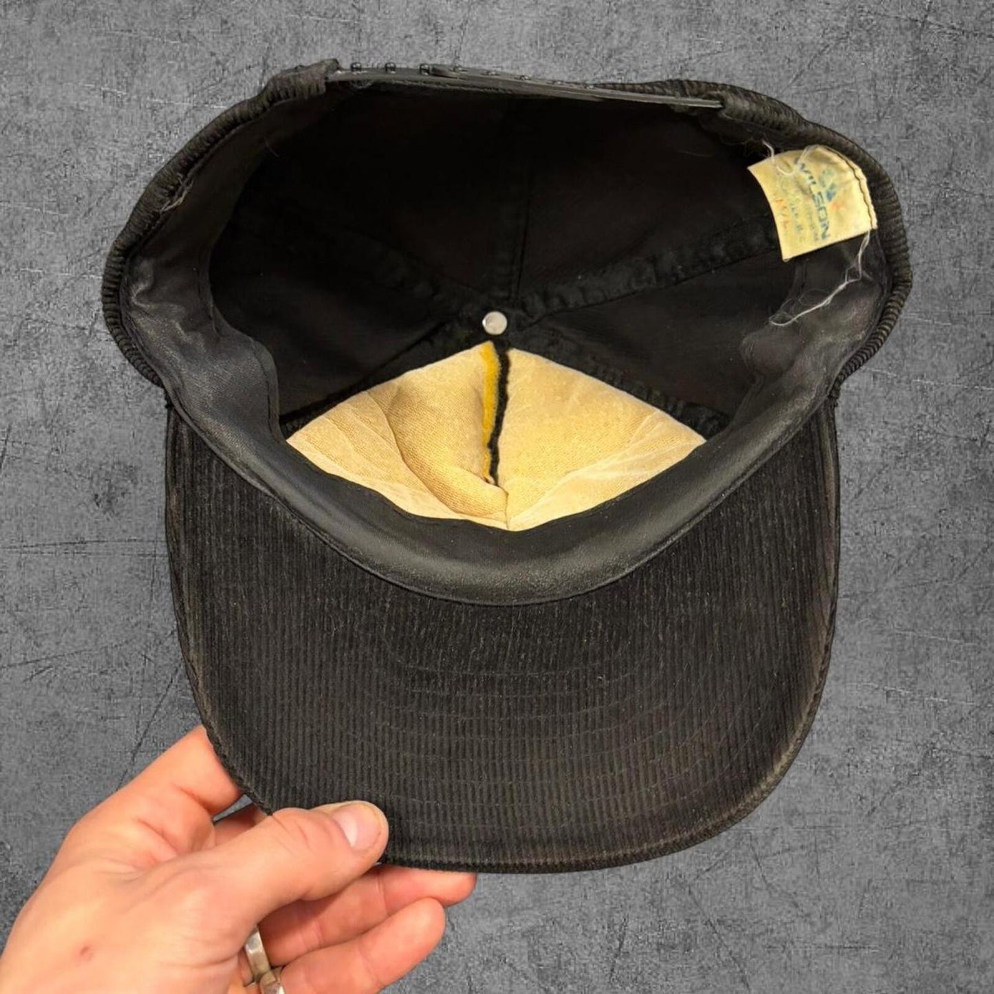90s Vancouver Canucks Skate Logo Anniversary Corduroy Cap