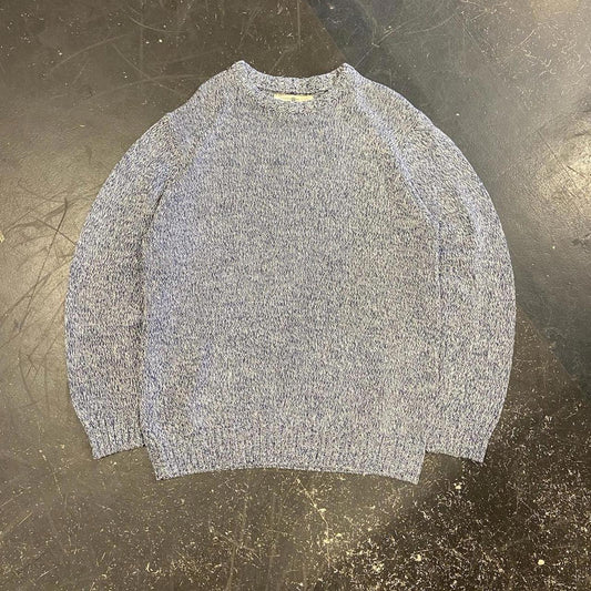 90s Permans Grey / Blue Knit - L