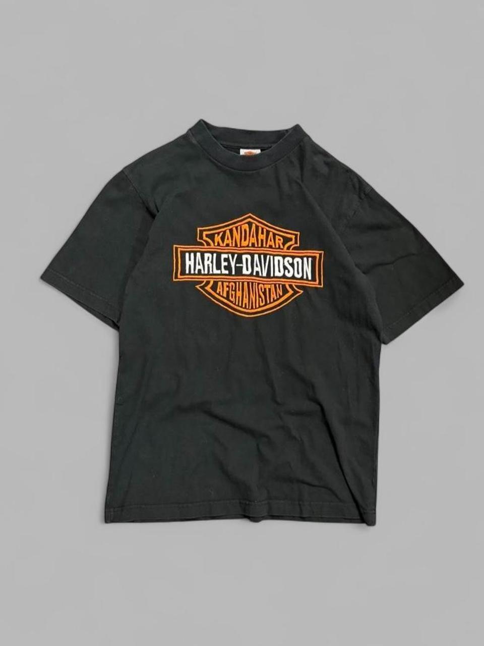 Vintage Afghanistan Harley Davidson Tee - M